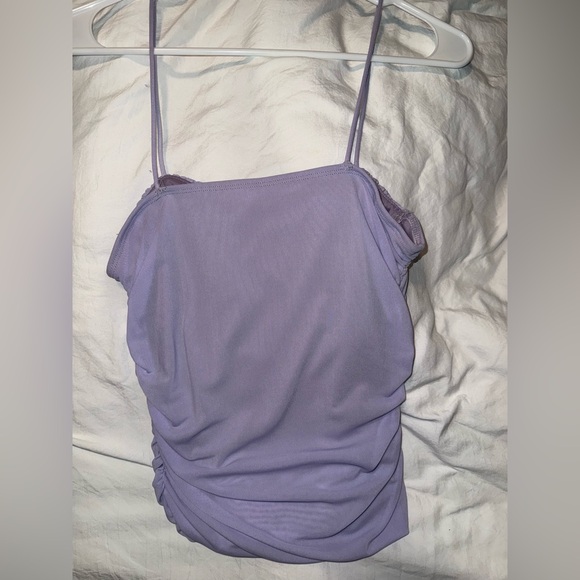 Lavender Ruched Women's Top - Picture 3 of 3